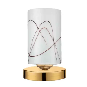 آباژور رومیزی شید استوانه ای شیشه ای